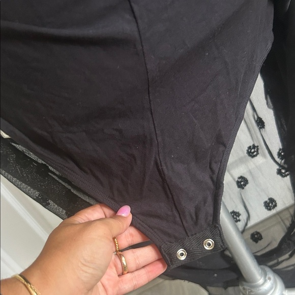 Free People Intimately Body Mesh Sexy Black Halter Maxi Low V Neck Halter Dress - Picture 13 of 14